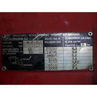 B13252 | Semi-trailer Broshuis 2A0-12-20V used