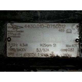 B12079 | Biogas Sewage Mixer Mixer Flygt Mixer Stirrer Propeller Mixer 4 Kw used