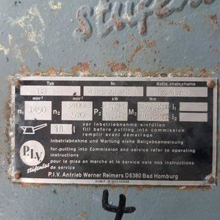 B13860 variable transmission 570 - 3400 rpm