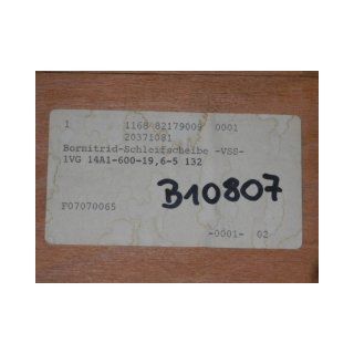 B10807 diamond boron nitride CBN grinding wheel 600x19,6x132