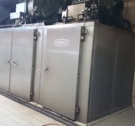 Complete production line of boiled sausages - smoked and refrigeration / freezing system / 41 components - Vemag / Gunter / Kramer / Bastra / Inotec / Dorit / Risco / Scotsman / Copeland