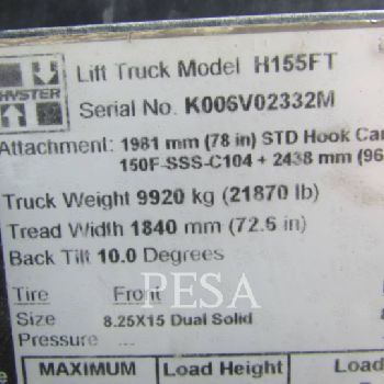 HYSTER H155FT
