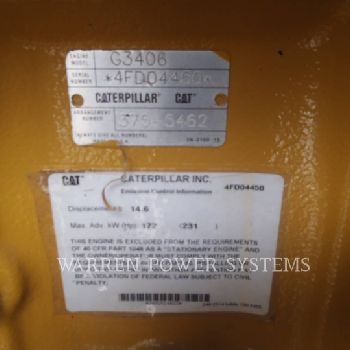 CATERPILLAR G3406NA NATURAL GAS