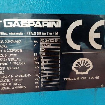 5 axis gasparini press brake 5000 x 300 ton