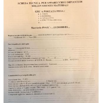 Overhead crane 30 tons for 21 meters