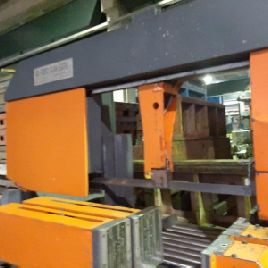 AMADA HA 700 AUTOMATIC BAND SAWING MACHINE Cutting capacity Ø 700 mm. Main motor power 7,5 Kw. Car advancement run