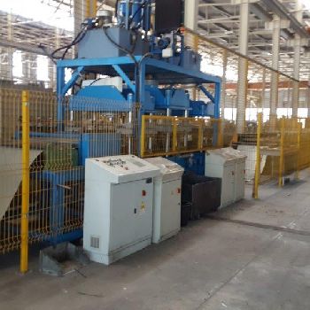 Profiling line 28 passages, production Scaffolding tables 330 mm