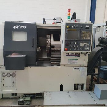 TAKISAWA EX 106 2-AXIS CNC LATHE WITH REVISED USED SPINGIBARRA