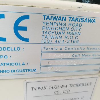 TAKISAWA EX 106 2-AXIS CNC LATHE WITH REVISED USED SPINGIBARRA
