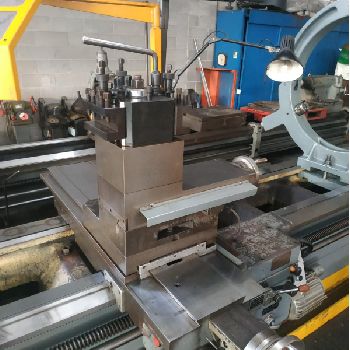 SAFOP lathe with mobile bench 600 x 4000mm aprilble + 2000mm total 6000mm