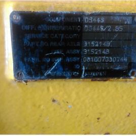 Differential rear axle for VOLVO A25E