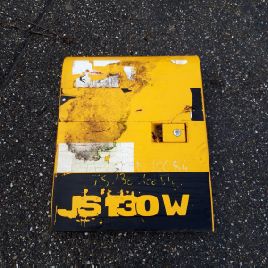 Compartment door for JCB JS130WCAPSII