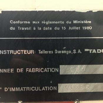 TADU FS750 CNC Facing Lathe. NUM T Plus Control. 1450mm swing