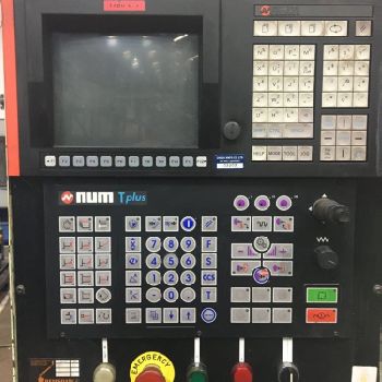 TADU FS750 CNC Facing Lathe. NUM T Plus Control. 1450mm swing