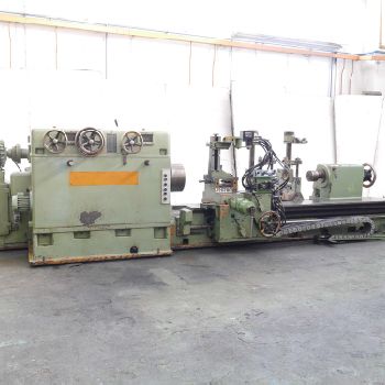 HERKULES WDK 400 Roll Lathe With Hydraulic Copying Attachment, 850mm x 3000mm Tailstock To Faceplate