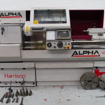 HARRISON Alpha 400 400mm x 1250mm CNC Lathe. With Fanuc GE Control