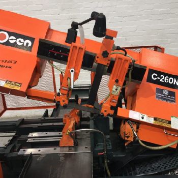 COSEN C-260 NC 260mm Horizontal Hydraulic Bandsaw. Manufactured 2013