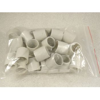 End sleeve M 25 for insertion for ER pipe Order No. 4590876 Material PVC in light gray max. Pipe diameter 24 mm - unused - QTY = 33 pcs