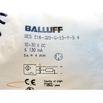 Balluff BES 516-325-G-E5-Y-S 4 Inductive Sensor 119824 -unused-