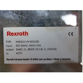 Rexroth HMS01.1N-W0020-A-07-NNNN IndraDrive M Single-Axis Inverter SN: 04056