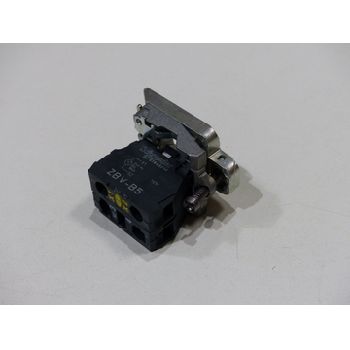 Schneider Electric ZB4 BW0B51 Auxiliary switch block, Ø 22, yellow Integral LED 1S, PU = 2 pieces & gt; unused! & Lt;