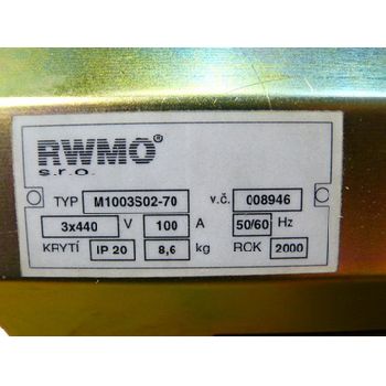 RWMO M1003S02-70 Radio interference suppression filter