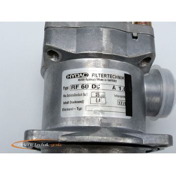 Hydac RF 60 DC return filter - unused! -