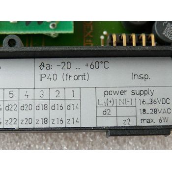 VEGALOG 571 AT evaluation central plug-in card - unused - in open ovp