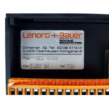 Lenord + Bauer GEL 6426 counter - unused! -