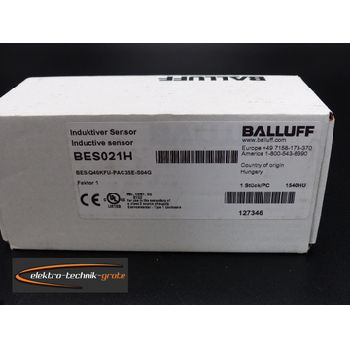 Balluff BES Q40KFU-PAC35E-S04G Inductive sensor BES021H in original box