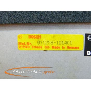 Bosch Panel1 HH 071258-101 Machine control panel Hüller Hille SN: 694329