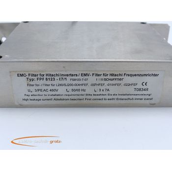 Schaffner FPF 8123-07 / 1 EMC filter for Hitachi frequency inverters