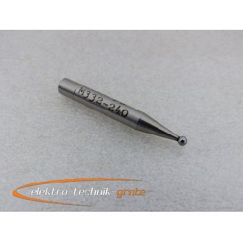 Measuring probe round, ball Ø approx. 3 mm, Ø shank approx. 6 mm, length approx. 45.4 mm, manufacturer unknown -unused-