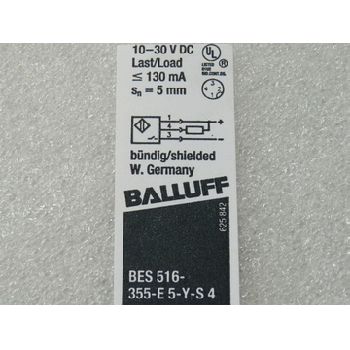 Balluff BES 516-355-E5-Y-S 4 inductive sensor Sn = 5 mm 10 - 40 VDC - unused -