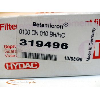 Hydac 319496/0100 DN 010 BH / HC Betamicron filter element - unused! -
