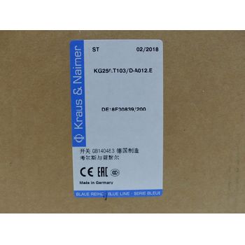 Kraus & amp; Naimer KG250.T103 / D-A012.E main switch & gt; unused! & Lt;