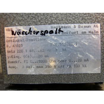 Hartmann & amp; Braun B.61023 Three-position positioner