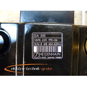 Heidenhain DA 200 Compressed Air System Id.No. 225 195-06