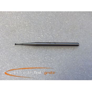 Measuring probe flat, ball Ø approx. 2 mm, Ø shank approx. 4 mm, length approx. 62.5 mm, manufacturer unknown -unused