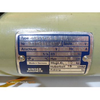 Binder 41211-06 E 1 Solenoid