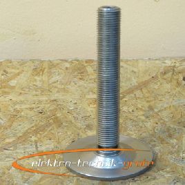 VA steel = leveling element with hinged base VA steel H = 170 mm / foot Ø 80 mm / M20 - unused! -