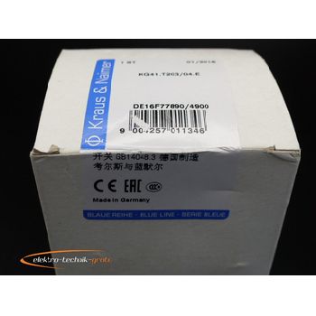Kraus & amp; Naimer KG41.T203 / 04.E main switch & gt; unused! & Lt;