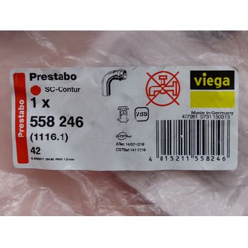 viega 558 246 (1116.1) 42 Prestabo bow 90 ° with SC-Contur & gt; unused! & Lt;