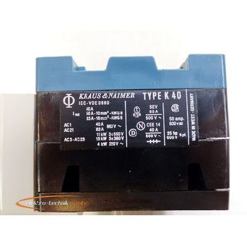 Kraus & amp; Naimer K40 main switch C11741