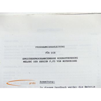 Wabco Programming Guide for Melsec F, F2 Series, 94 pages content