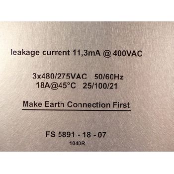 Schaffner 3G3RV-PFI3018-SE EMC mains filter - unused - in ovp