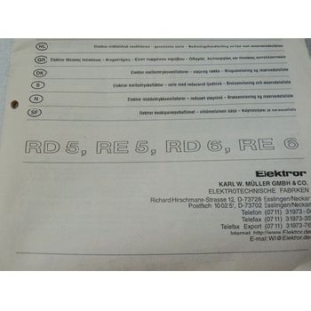 Müller Elektror Medium Pressure Fans Low Noise RD Installation Instructions Documentation Status 1997