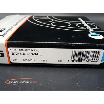 FAG B7014-E-T-P4S-UL Spindle Ball Bearing & gt; unused! & Lt;