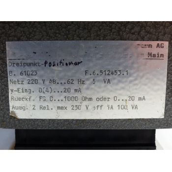 Hartmann & amp; Braun B. 61023 Three-positioner