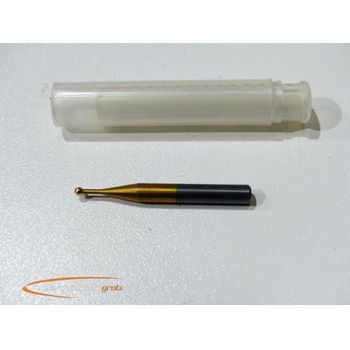 Probe round, ball Ø 3 mm, Ø shank 4 mm, length 36.3 mm, solid carbide / TIN - unused! -